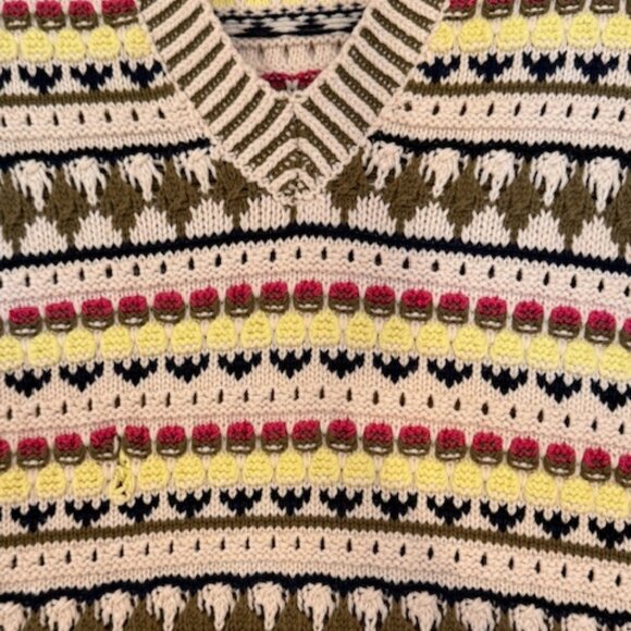 SCOTCH & SODA, Multicolored, Cotton Sweater Vest, Size 4 - Picture 3 of 4